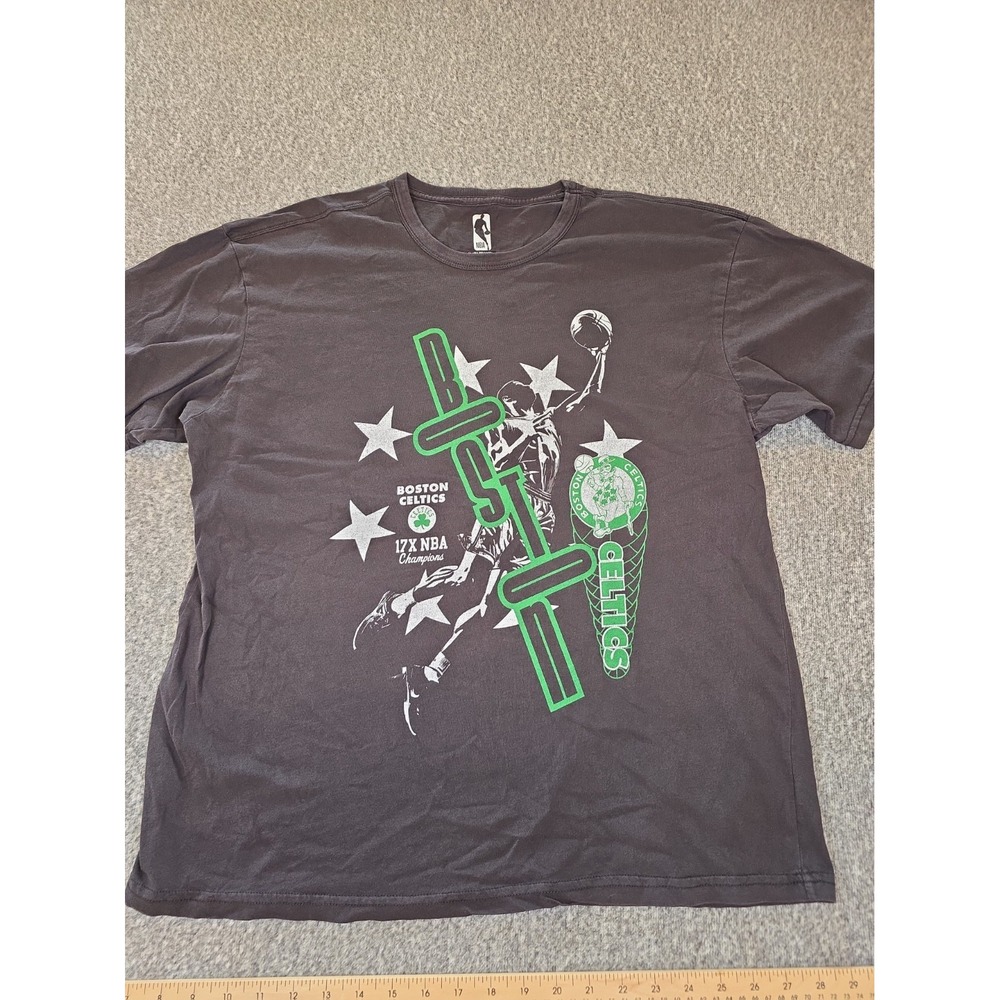 NBA Mens Large Boston Celtics Shirt Gray